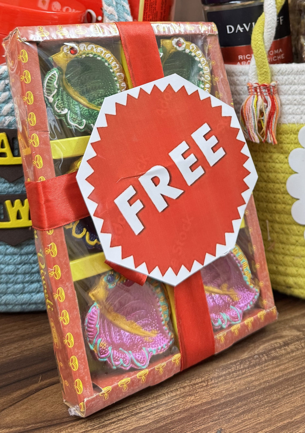 Yellow Happy Diwali  Hamper Basket