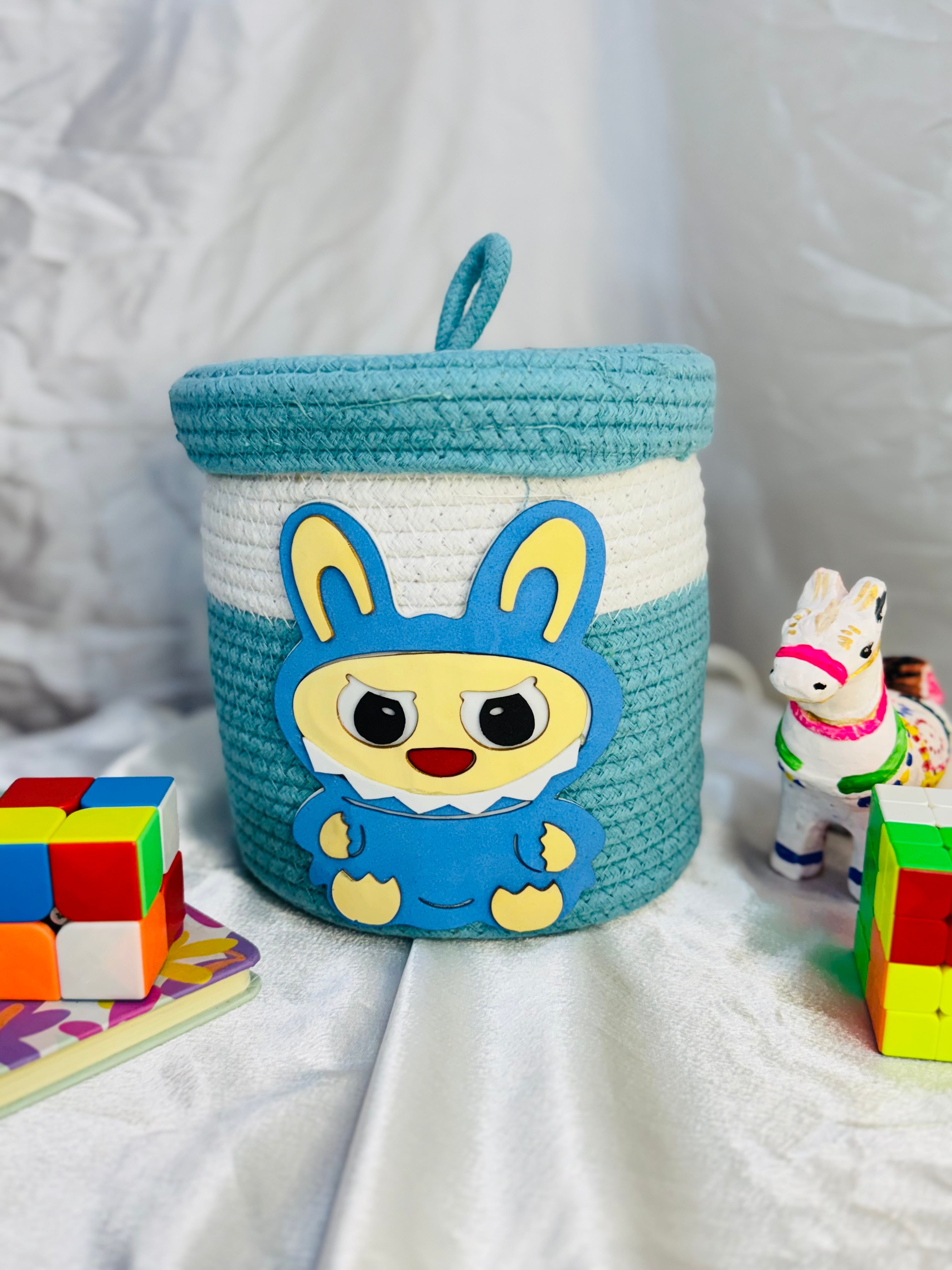 Set of 2 Labubu Basket - Blue+Pink