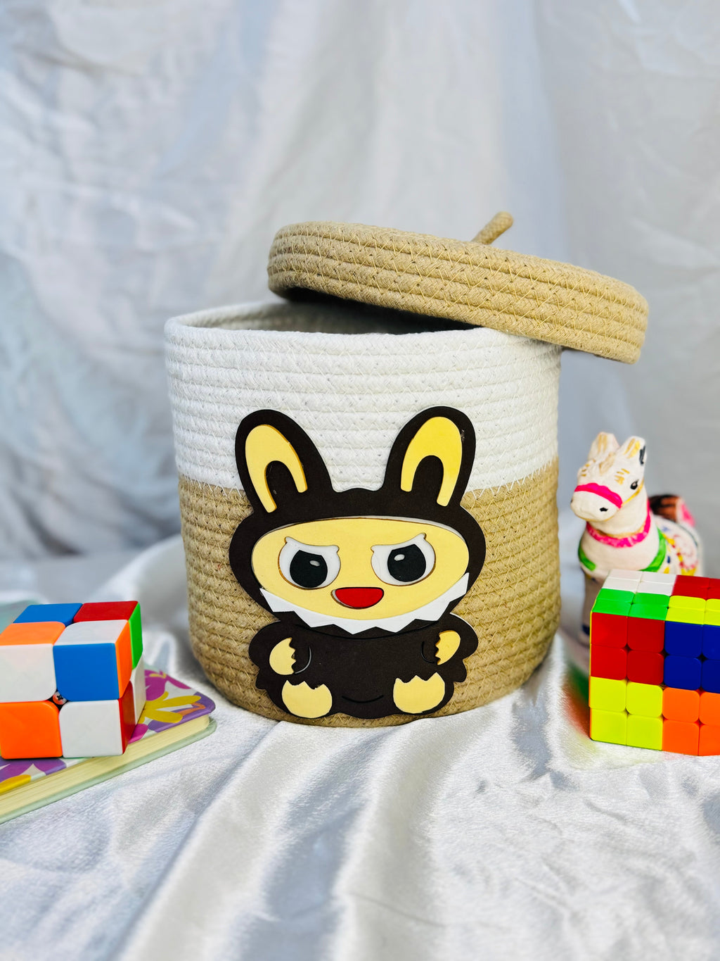 Labubu Basket - Chocolate Brown