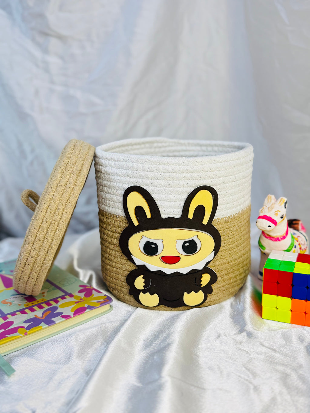 Labubu Basket - Chocolate Brown