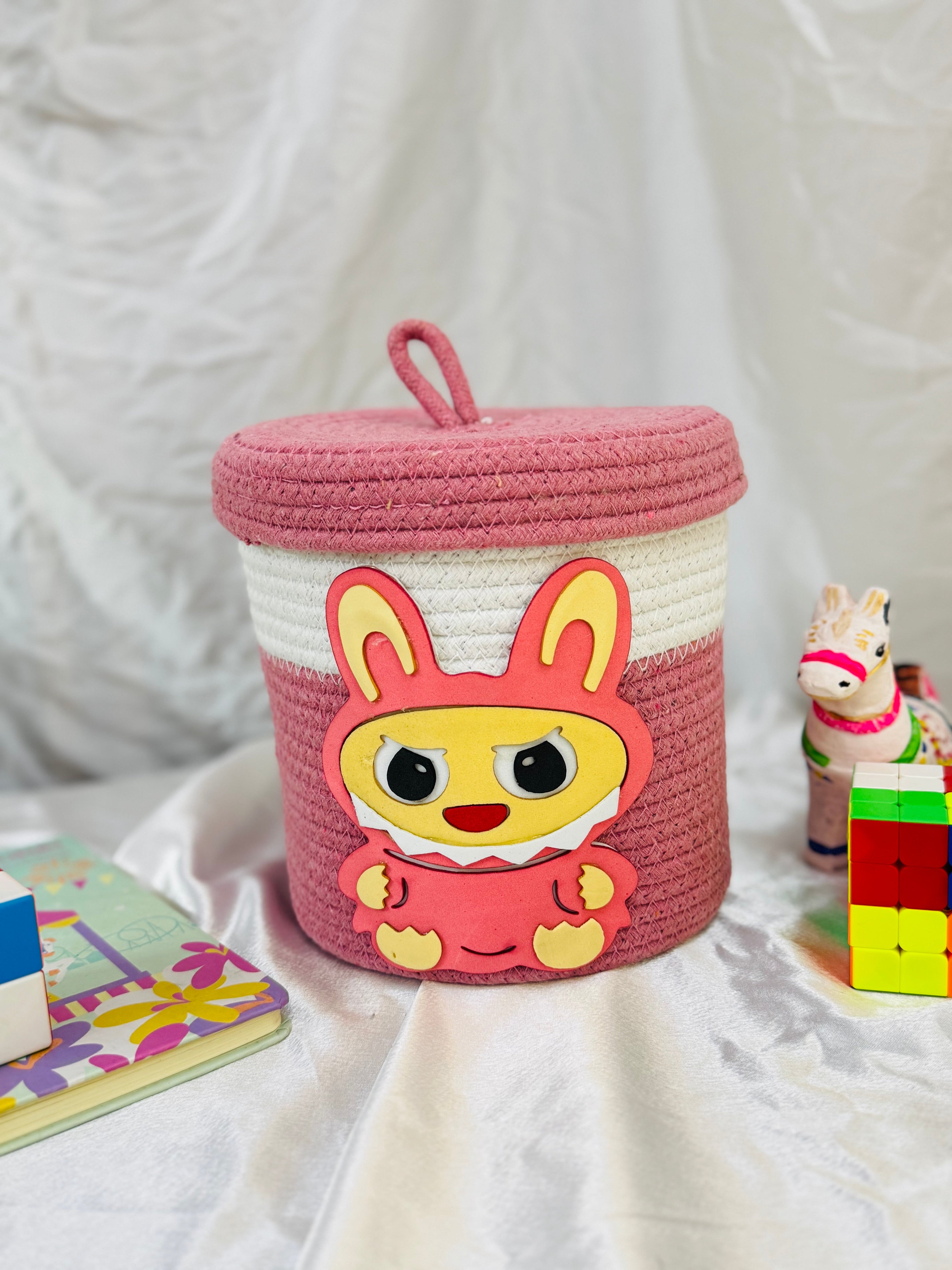 Labubu Basket - Rose Pink