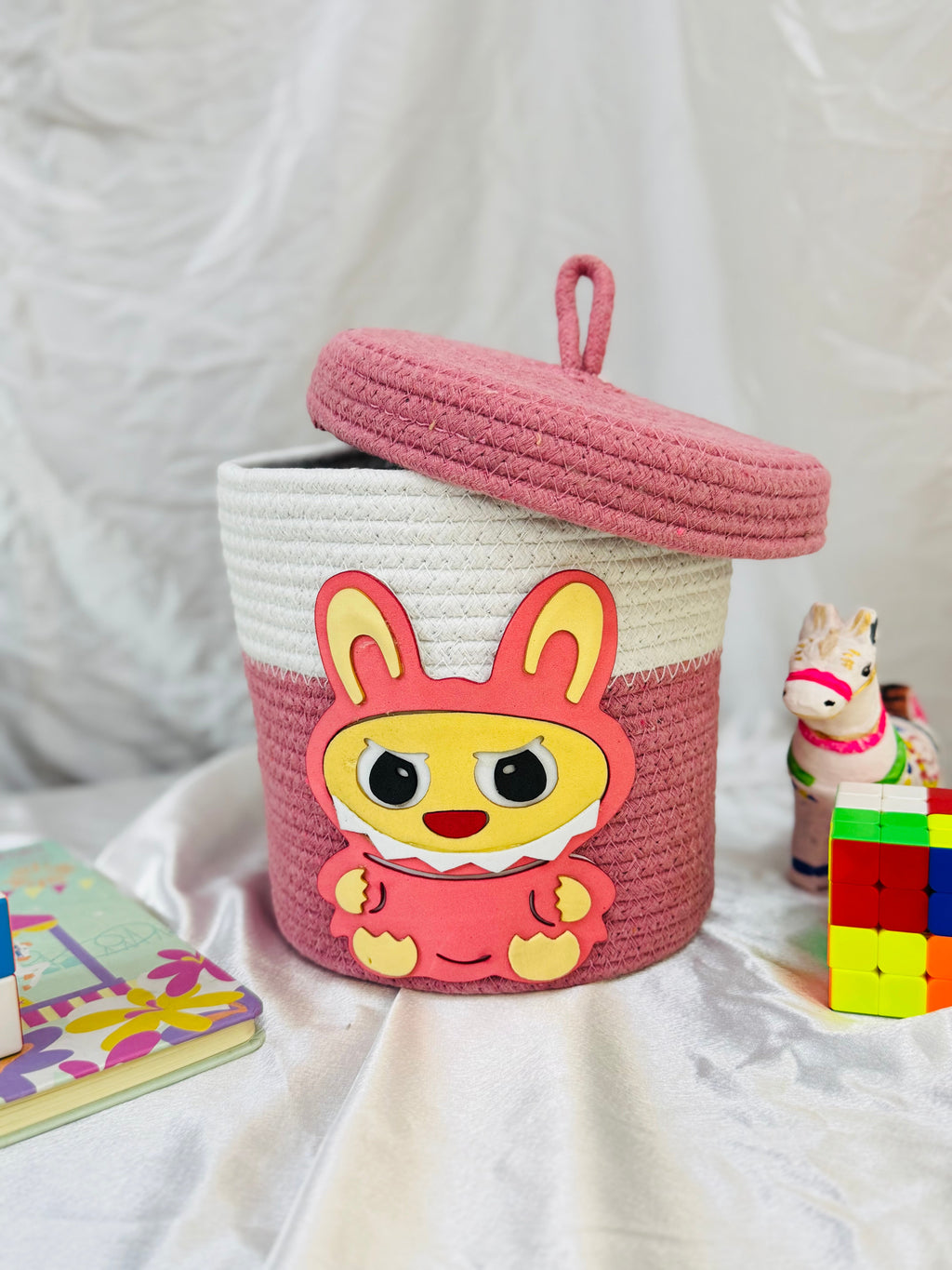 Labubu Basket - Rose Pink