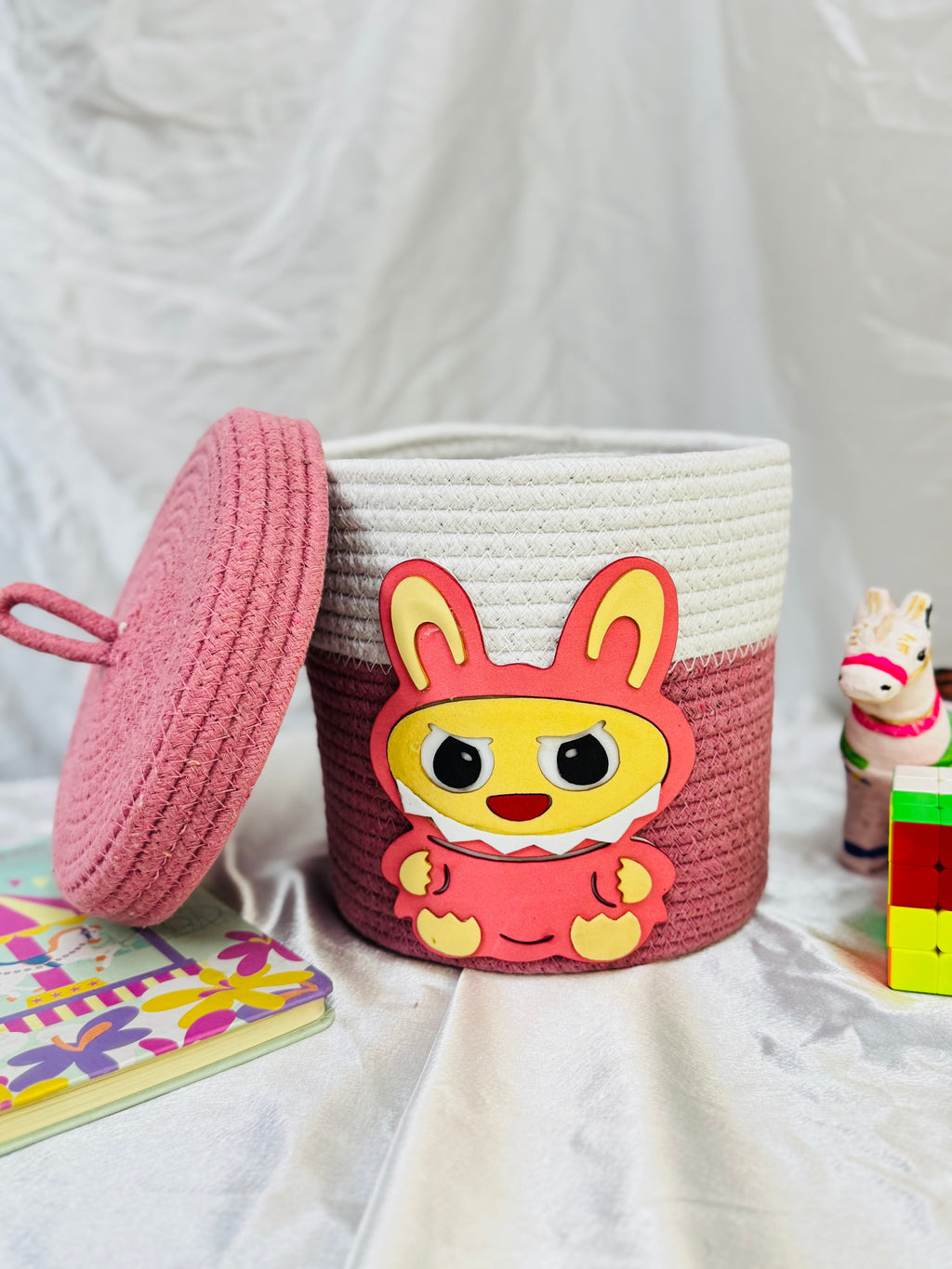 Labubu Basket - Rose Pink