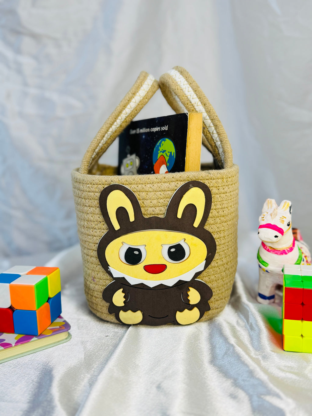 Labubu Basket - Chocolate Brown