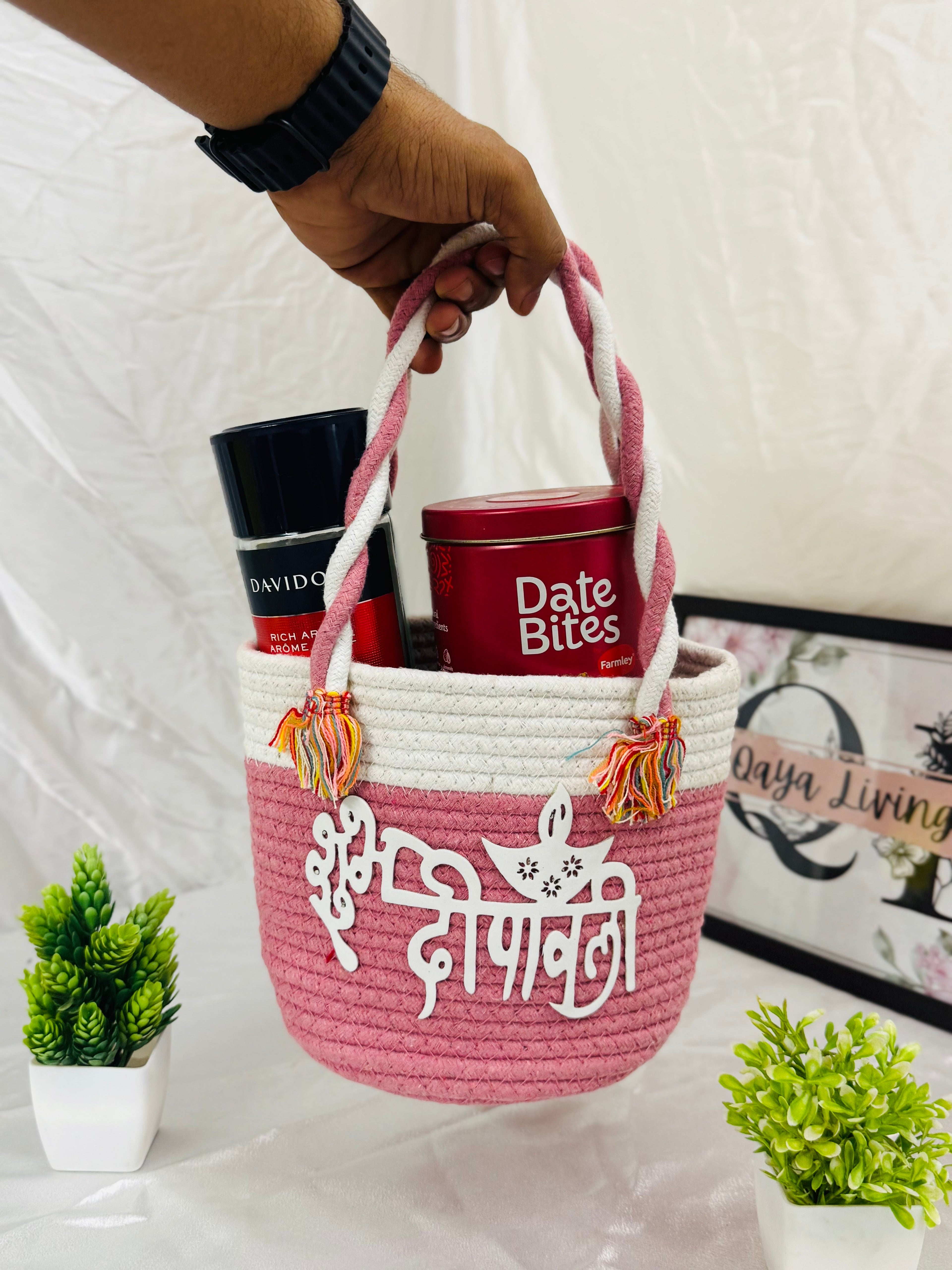 शुभ दीपावली Baskets - Set of 2