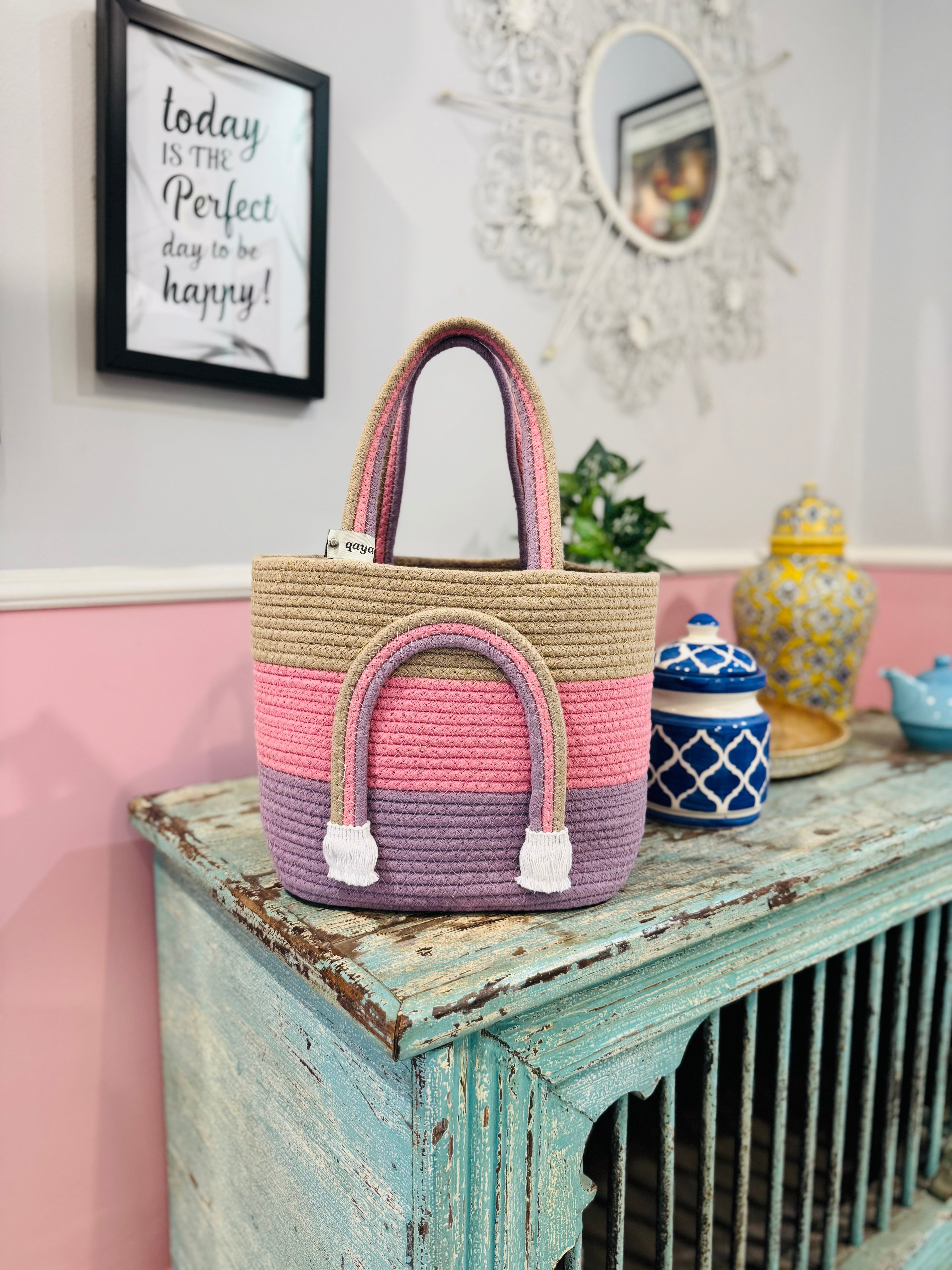 Rainbow Hamper Basket