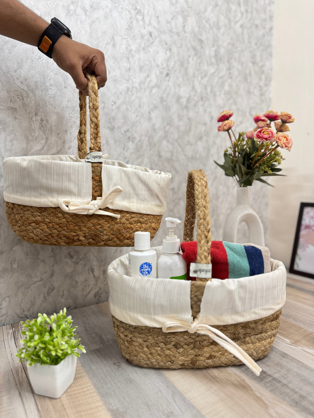 Set of 2 BathroomBliss Hampers