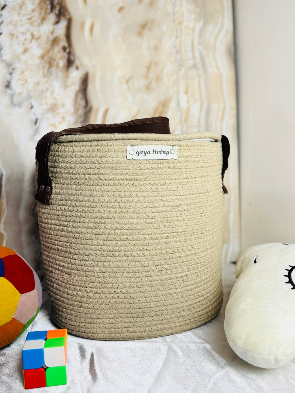 Zipper Basket - Beige