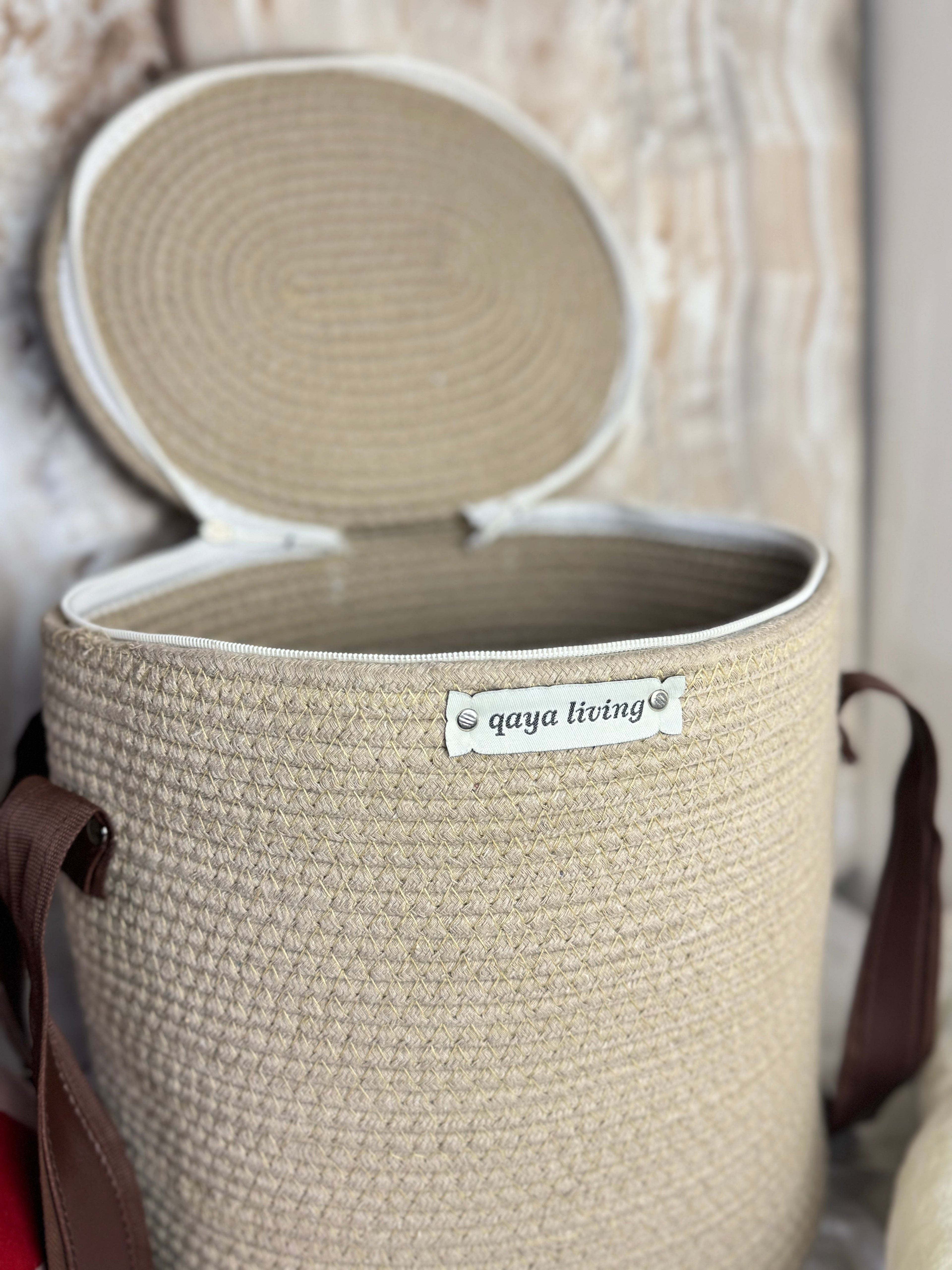 Zipper Basket - Beige