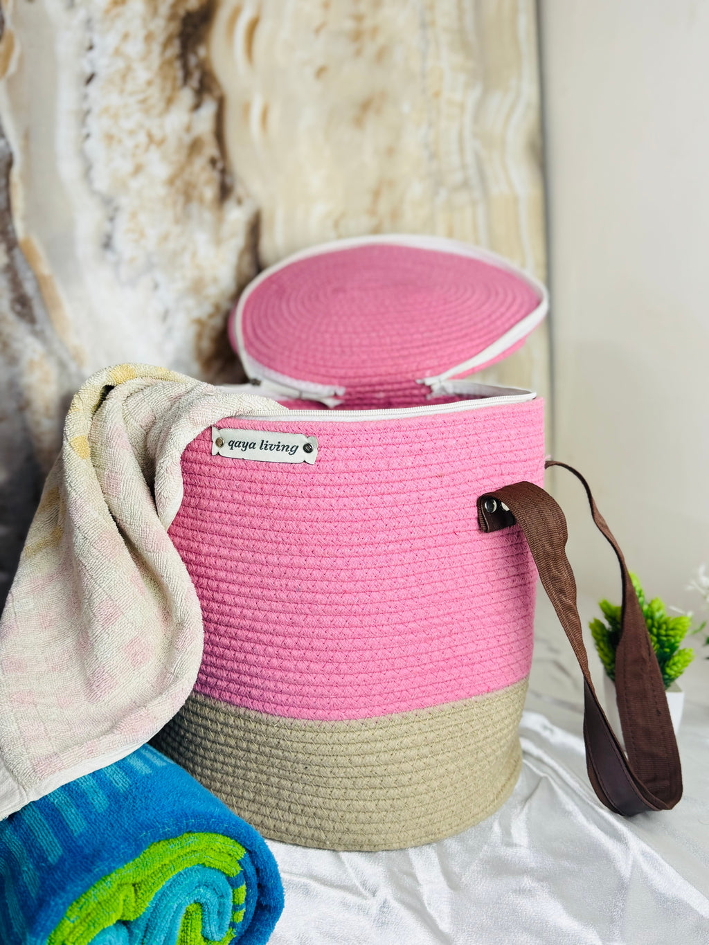 Zipper Basket - Pink