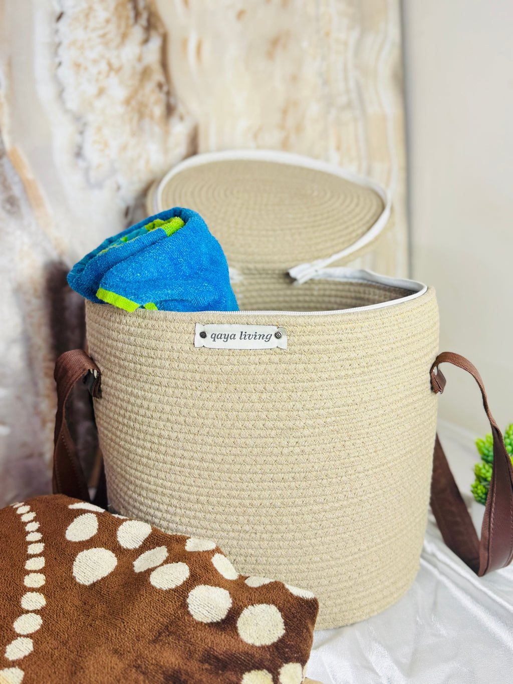 Zipper Basket - Beige