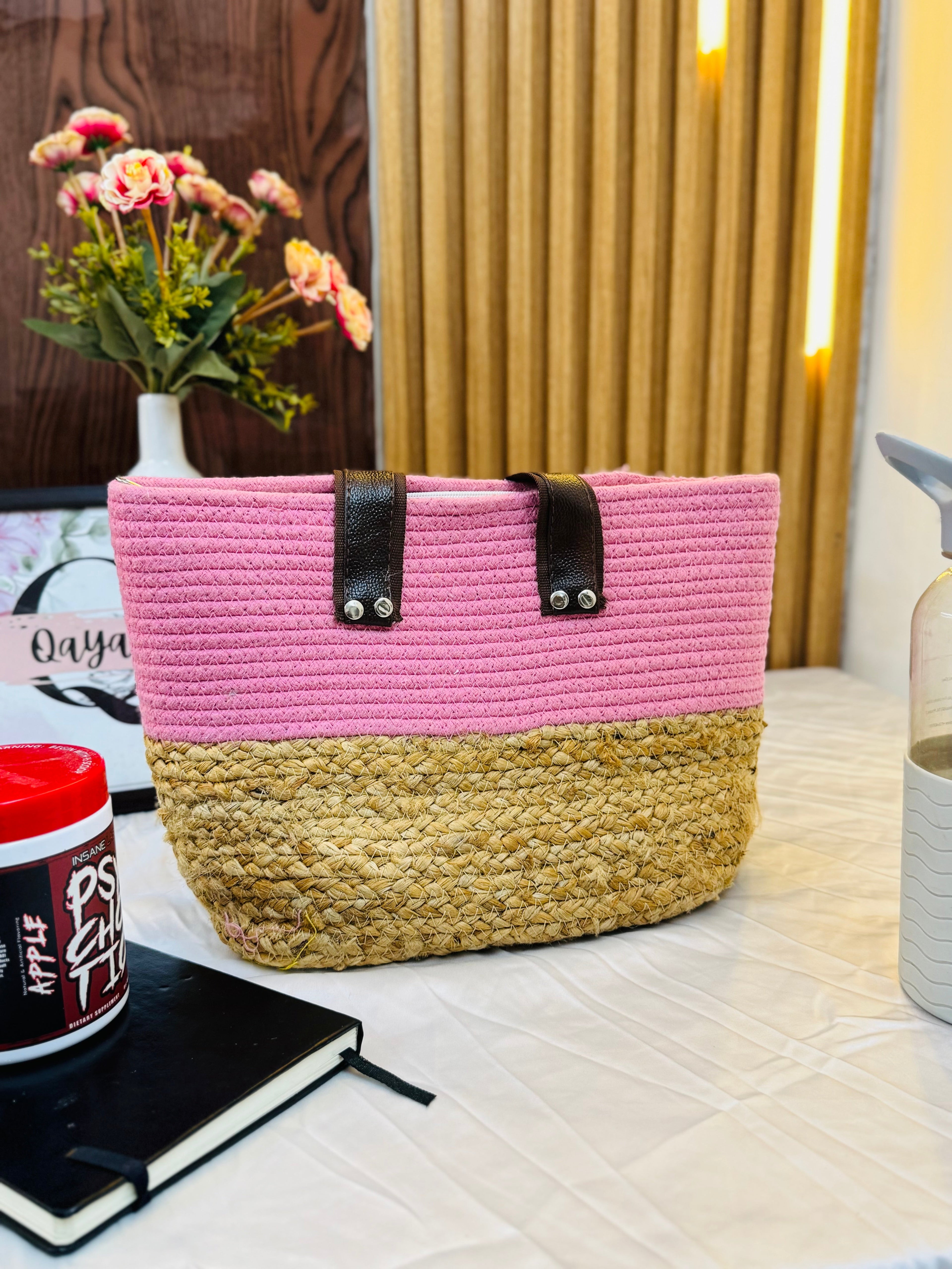 Set Of 2 Wonder Shoulder Bag - Pink & Rainbow