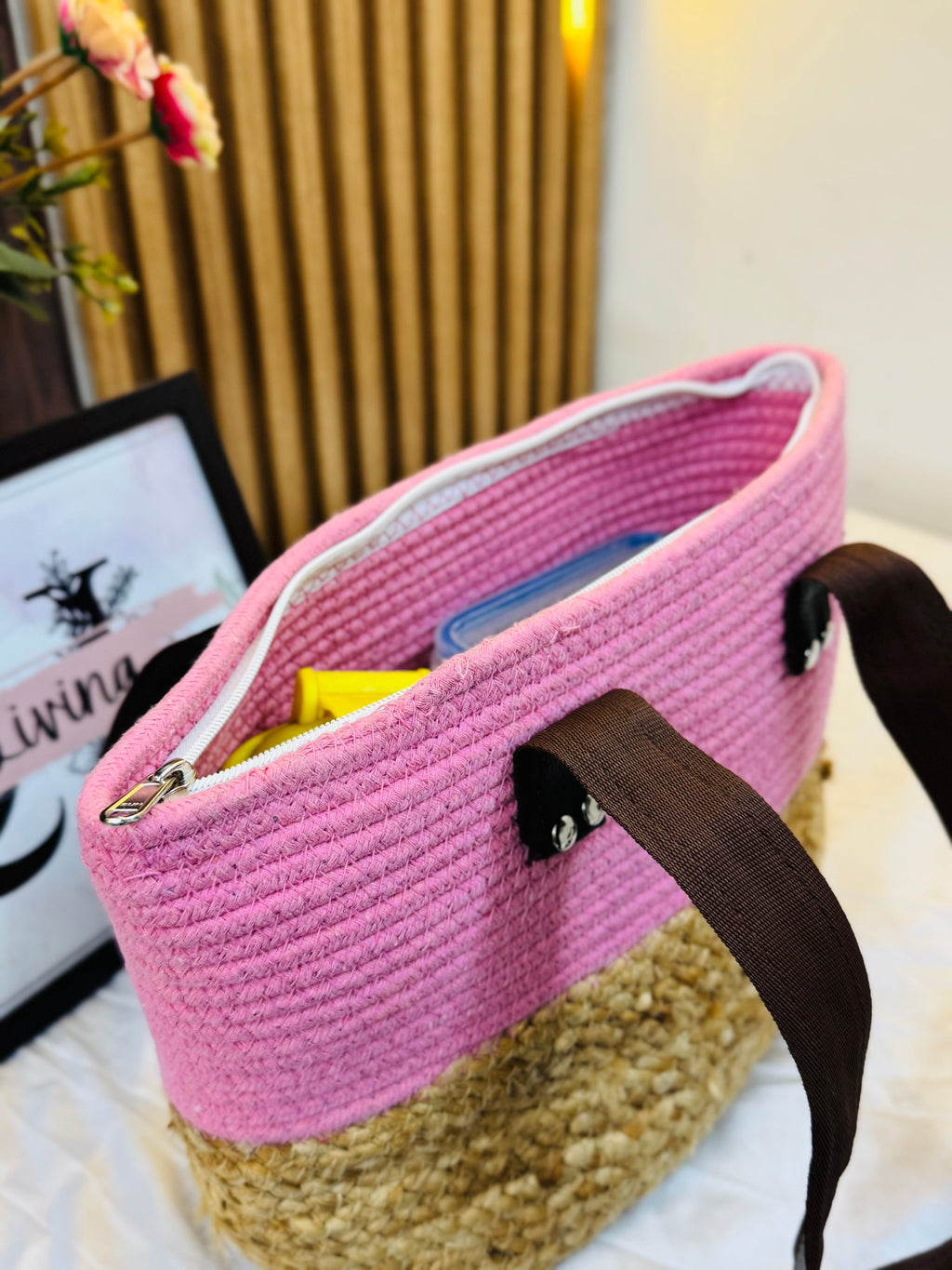 Set Of 2 Wonder Shoulder Bag - Pink & Rainbow