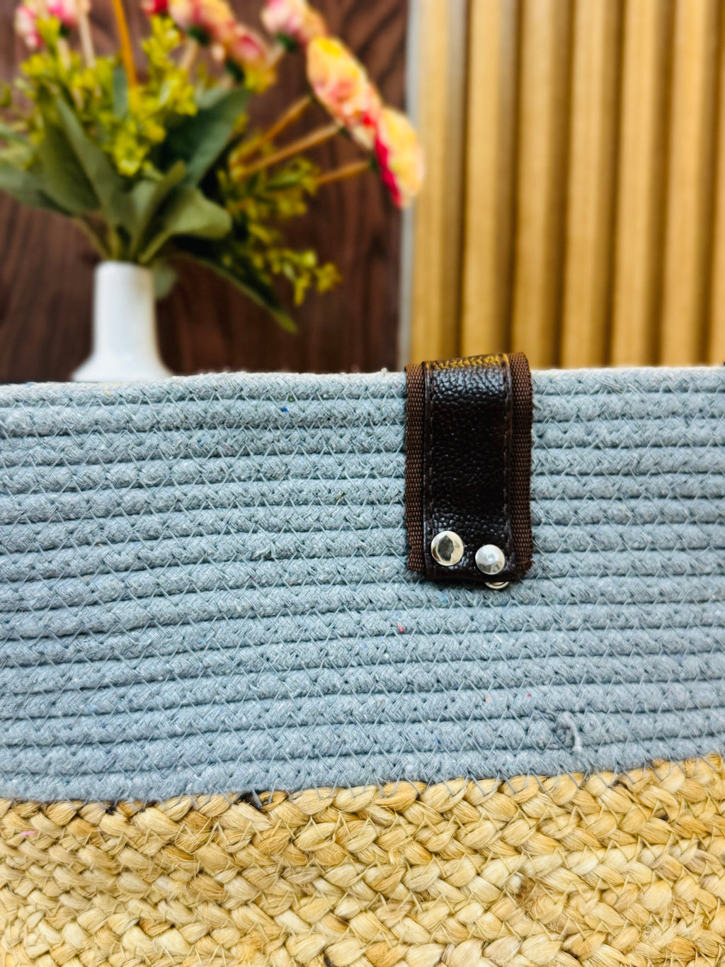 Wonder Shoulder Bag - Grey Jute