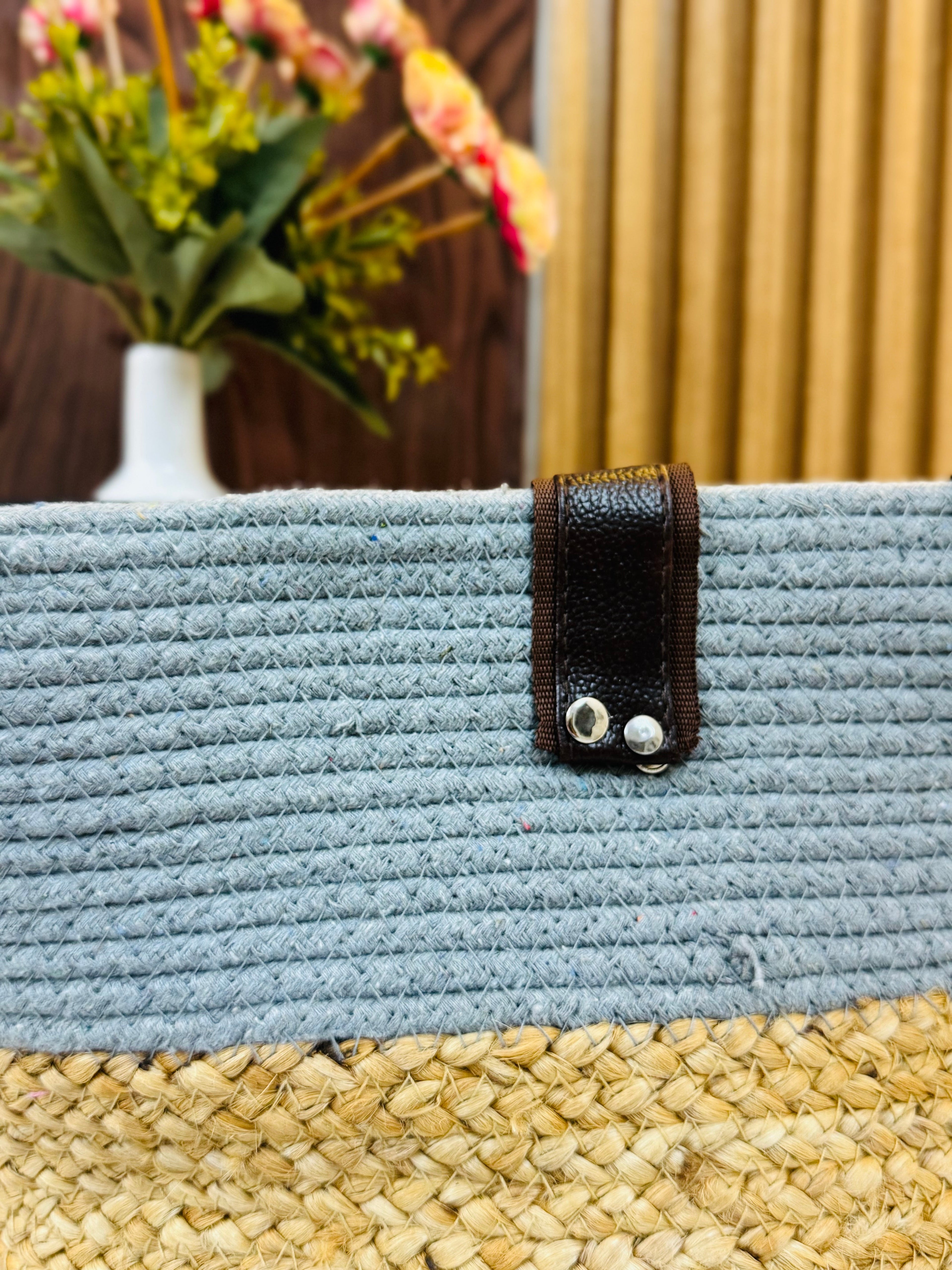 Wonder Shoulder Bag - Grey Jute